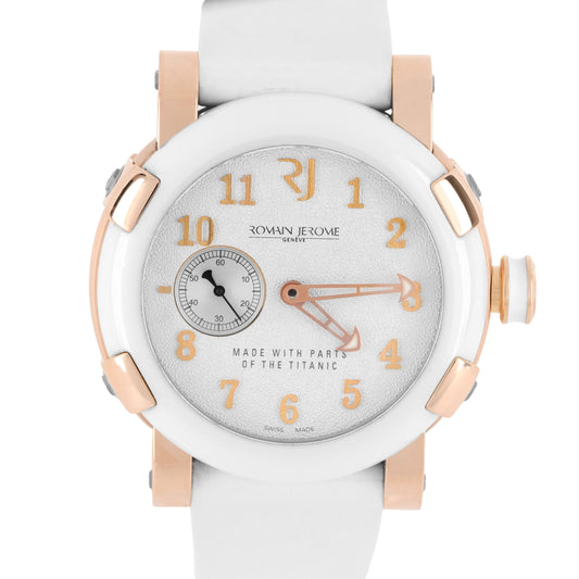 Romain, Romain Jerome, Jerome, Romain Jerome Titanic, Titanic, Titanic Watch, Romain Jerome Titanic DNA, Titanic DNA, Romain Jerome Made with parts of the Titanic, Made with Parts of the Titanic, Romain Jerome 18k Rose Gold, Romain Jerome Gold, Romain Jerome Ceramic, Romain Jerome T.W2222.00, T.W2222.00