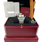 NEW STICKERED PAPERS Cartier Santos 39.8mm White Roman Steel 4072 WSSA0018 BOX