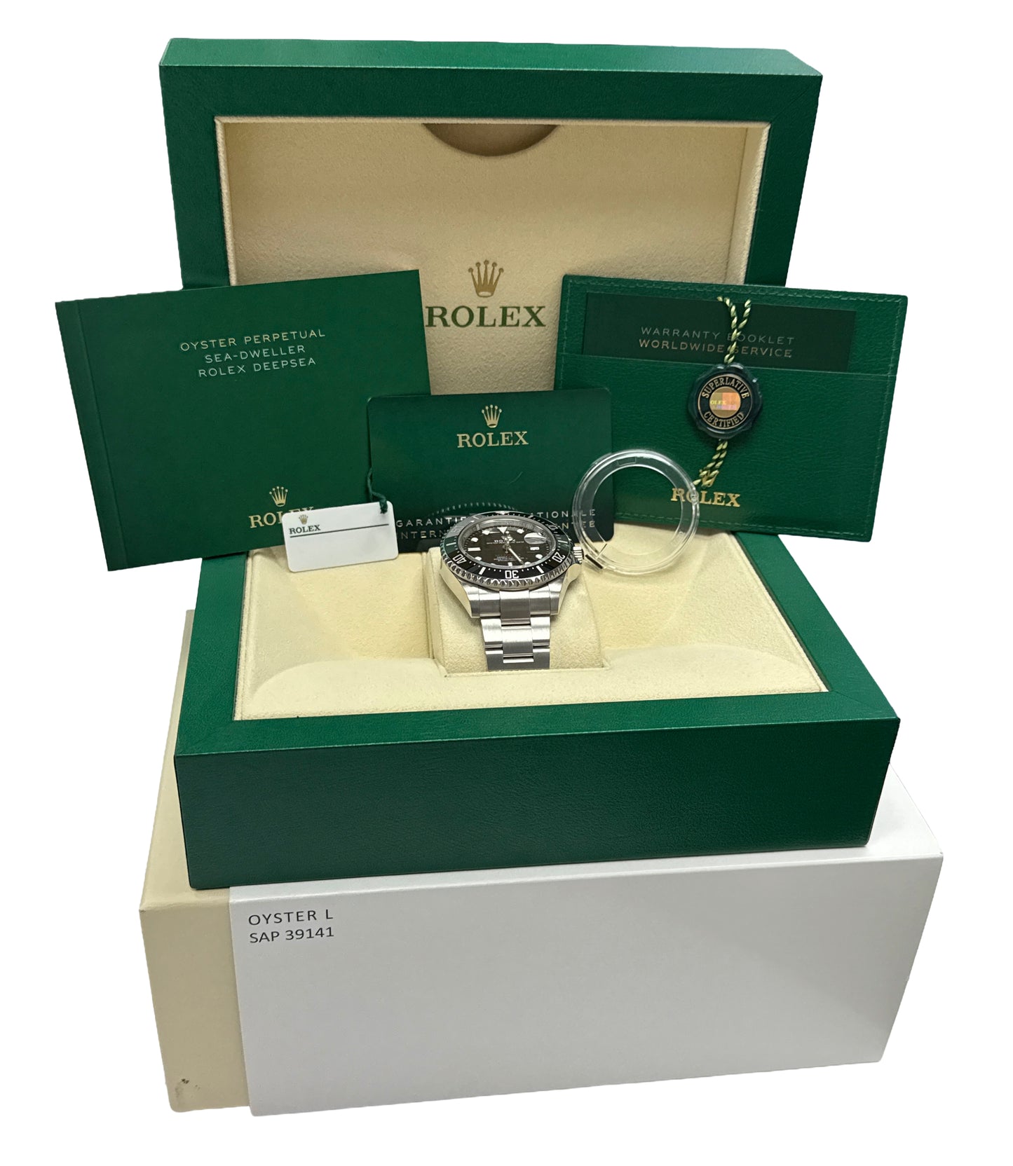 2023 PAPERS Rolex Sea-Dweller 50th-Anniversary Red Black 43mm MK2 126600 BOX