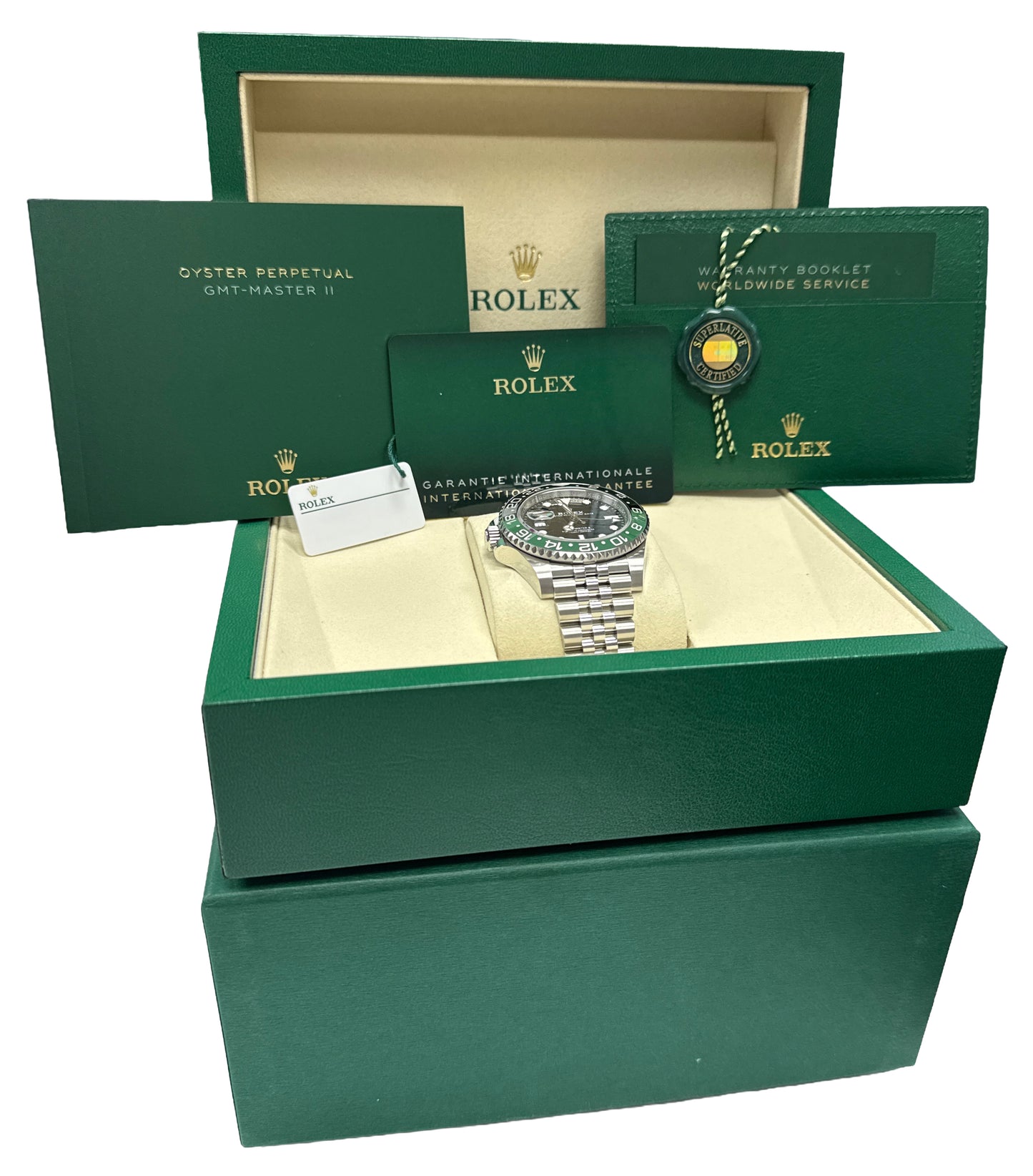 NEW OCTOBER 2025 PAPERS Rolex GMT-Master II SPRITE 40mm JUBILEE 126720 VTNR BOX