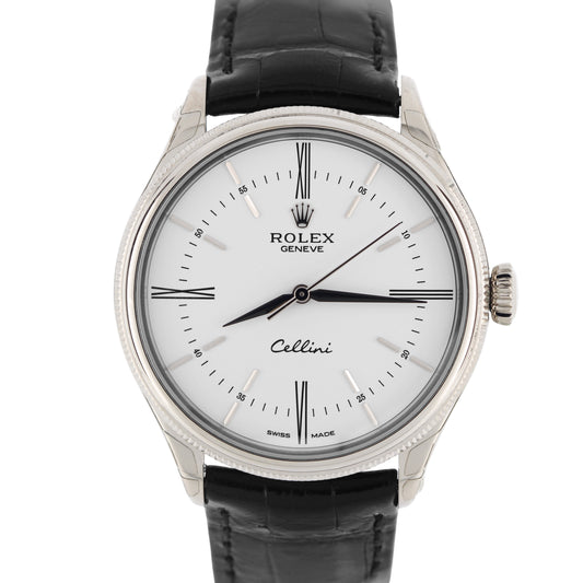 Stickered, Stickered Rolex, Rolex, Rolex Cellini, Cellini, Rolex White Gold, Rolex 18k, Rolex Cellini 18k White Gold, White Gold Cellini, Rolex 50509, 50509
