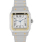 Cartier, Cartier Santos, Santos de Cartier, Cartier Two-Tone, Cartier 18k Gold, Cartier White Roman Numeral, Cartier 1172961, 1172961, Cartier Galbee, Galbee, Santos Galbee