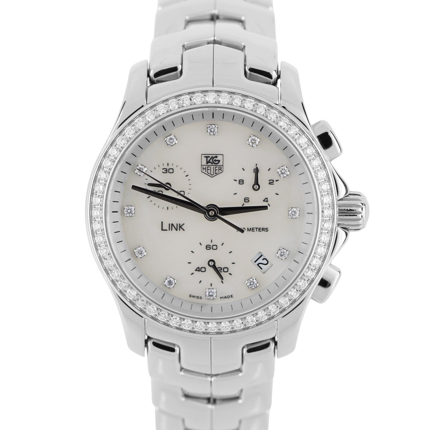 Tag, Tag Heuer, Tag Heuer Link, Link, Tag Heuer Mother of Pearl, Mother of Pearl, Tag Heuer MOP, MOP, Tag Heuer Mother of Pearl Diamonds, Mother of Pearl Diamonds, Tag Heuer Diamond Bezel, Diamond Bezel, Tag Heuer Uma Thurman, Uma Thurman, Tag Heuer CJF1314, cjf1314