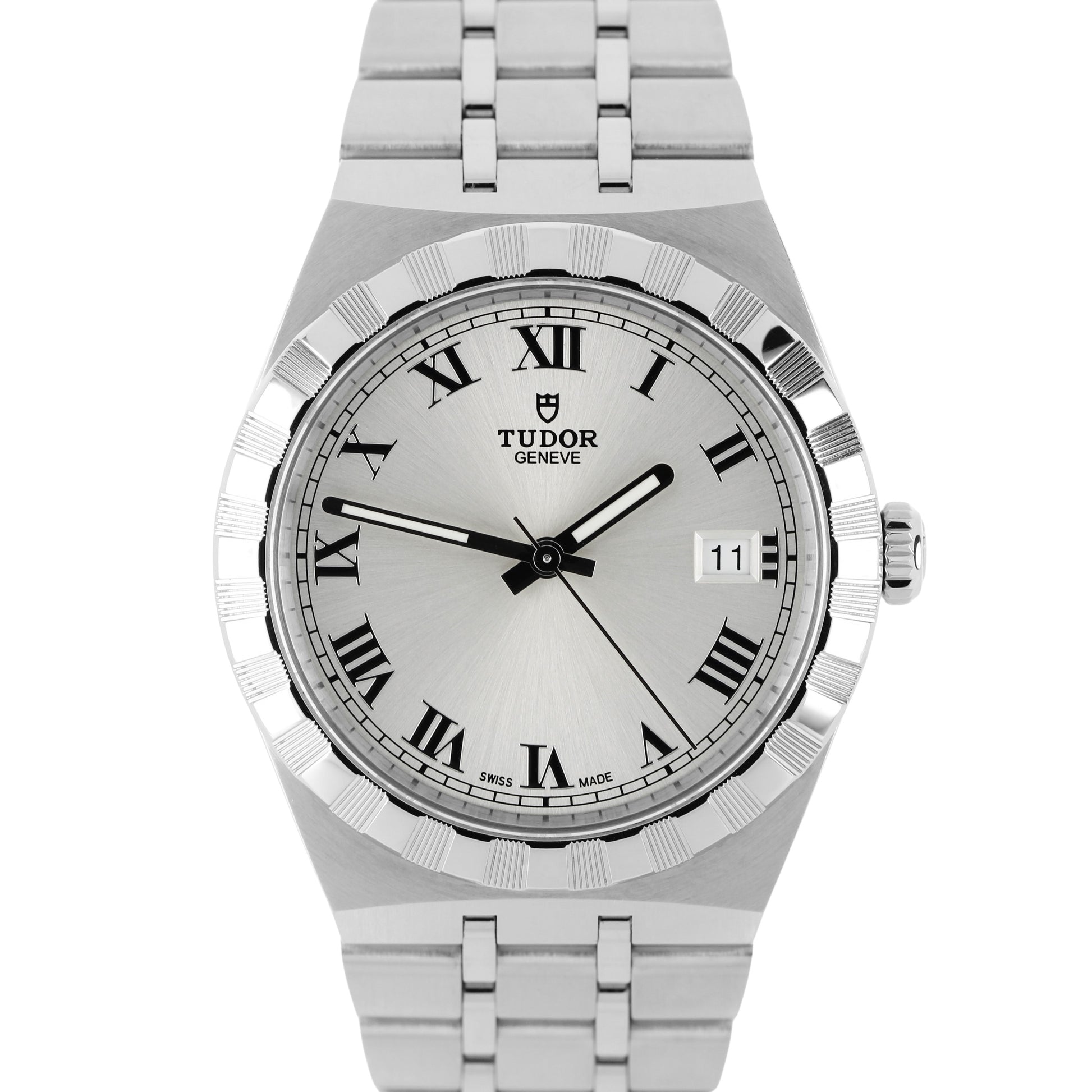 Tudor, Tudor Royal, Royal, Tudor Silver Dial, Tudor Silver, Silver Dal, Tudor Roman, Tudor Silver Roman, Tudor Silver Roman Numeral, Silver Roman, Roman, Silver Roman Numeral, Roman Numeral, Tudor Notched, Tudor Notched Bezel, Notched, Notched Bezel, Tudor 28500, 28500