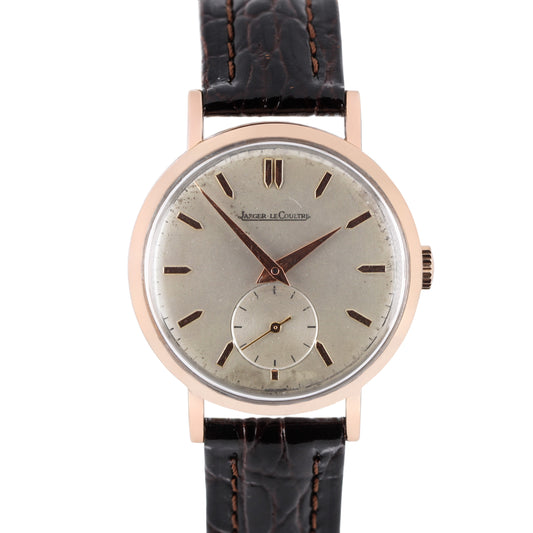 Vintage, Vintage Watch, Vintage Jaeger, Jaeger, Vintage LeCoultre, LeCoultre, Vintage Jaeger-LeCoultre, Jaeger LeCoultre, Jaeger-LeCoultre Time Only, Time Only, Jaeger LeCoultre Dress Watch, Dress Watch, Sub Seconds, Jaeger-LeCoultre 18k Rose Gold, Gold Jaeger