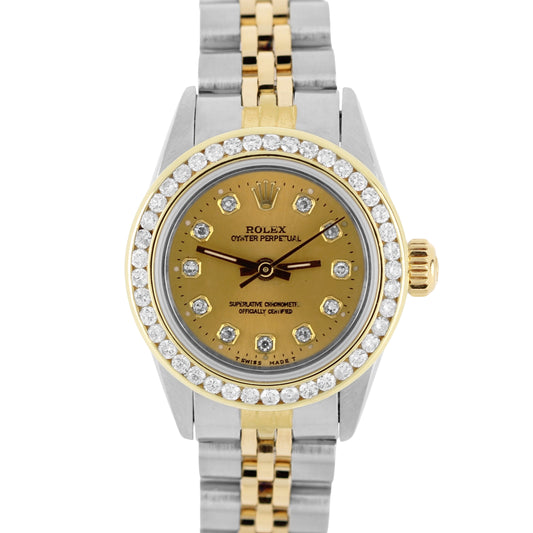 Rolex, Vintage, Vintage Rolex, Vintage OP, OP, Rolex OP, Rolex Oyster Perpetual, Vintage Oyster Perpetual, Oyster Perpetual, Two Tone Role, Two Tone OP, Two Tone Oyster Perpetual, Rolex DIAMOND, DIAMOND Oyster Perpetual, Rolex 67193, 67193