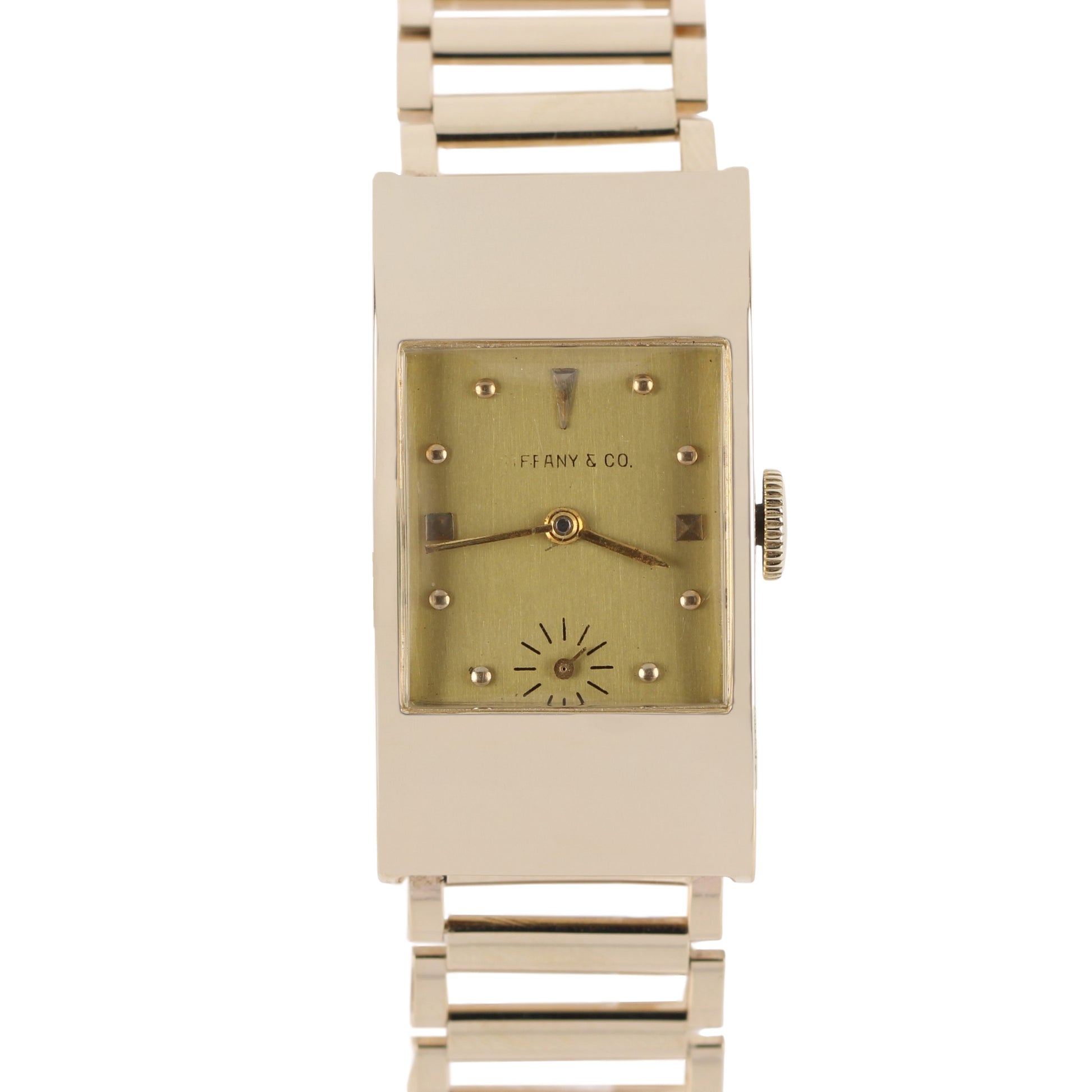 Vintage, Vintage Watch, Vintage Tiffany & Co, Tiffany & Co, Tiffany and Co, Tiffany Co, Tiffany & Co Rectangle, Rectangle Watch, 14k Gold, 14k Gold Tiffany & Co, Cylinder Link, Tiffany & Co Cylinder Links, 14k Gold Cylinder Links