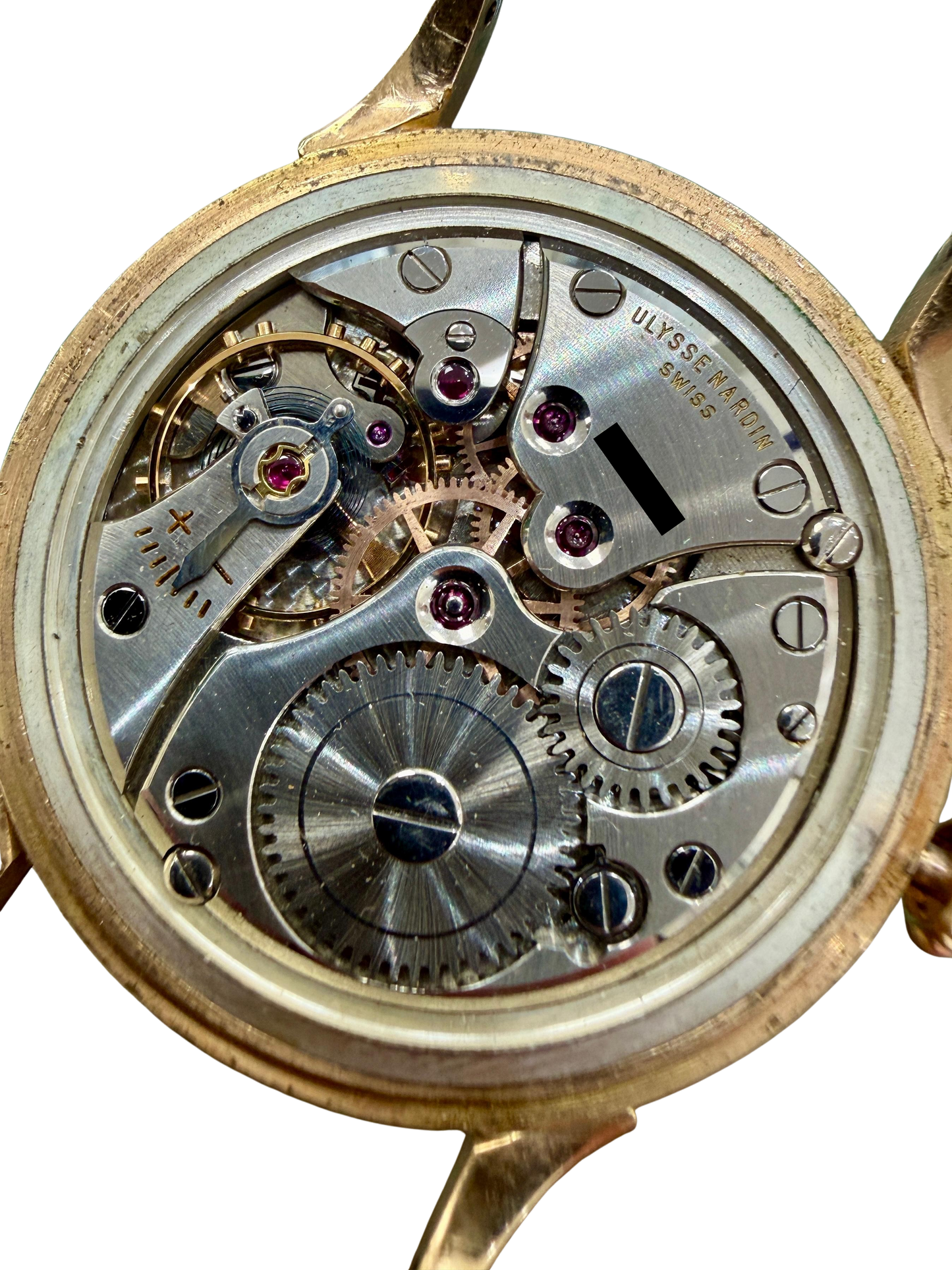 Vintage Ulysse Nardin 18K Rose Gold 34mm Manual Wind Dress Watch