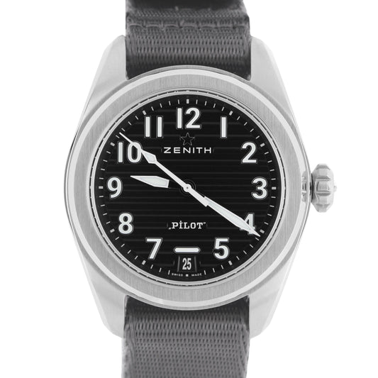 Zenith, Zenith Pilot, Pilot, Zenith Pilot Automatic, Pilot Automatic, Automatic, Zenith Automatic, Zenith Black Corrugated, Zenith Corrugated, Corrugated, Zenith 03.4000.3620/21.I001, 03.4000.3620/21.I001, Zenith 03.4000.3620, 03.4000.3620 