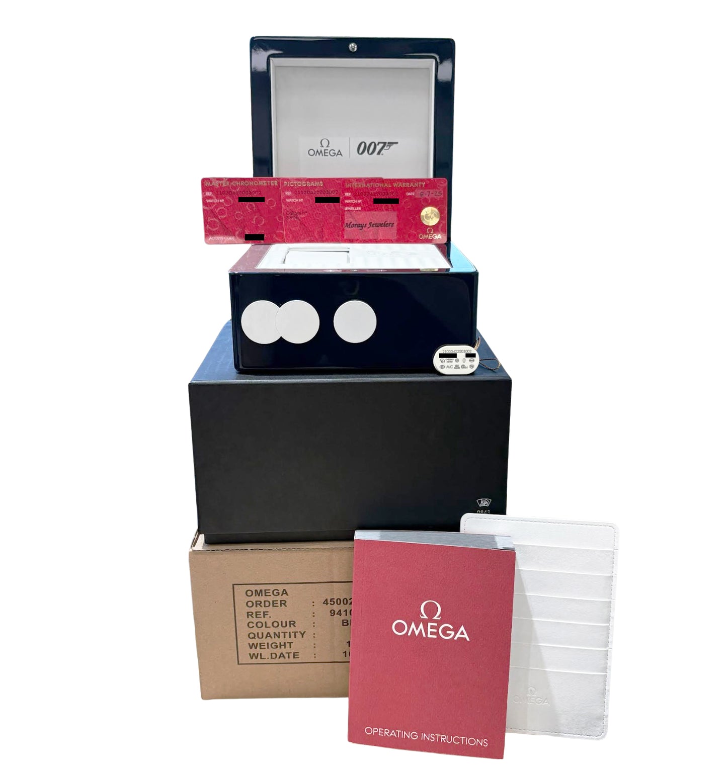 NEW 2025 PAPERS Omega Seamaster James Bond 60th 210.30.42.20.03.002 Watch BOX