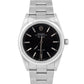 Rolex Air-King Precision BLACK Stainless Steel 34mm Automatic Watch 14000M