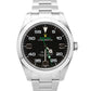 2021 PAPERS Rolex Air-King 40mm Green Black Arabic Stainless Steel 116900 BOX