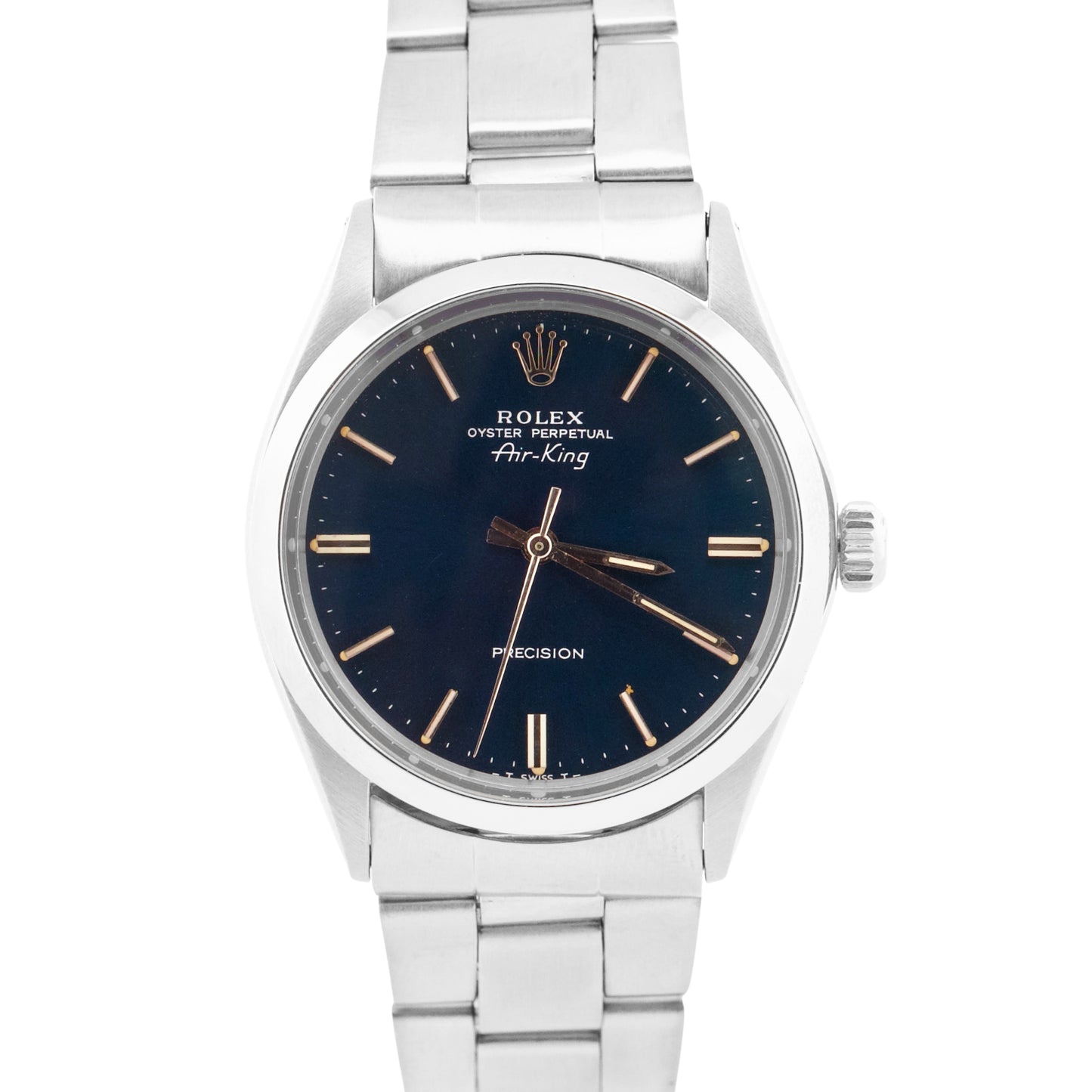 Rolex Oyster Perpetual Air-King BLUE Stainless Steel Oyster 34mm 5500 Watch
