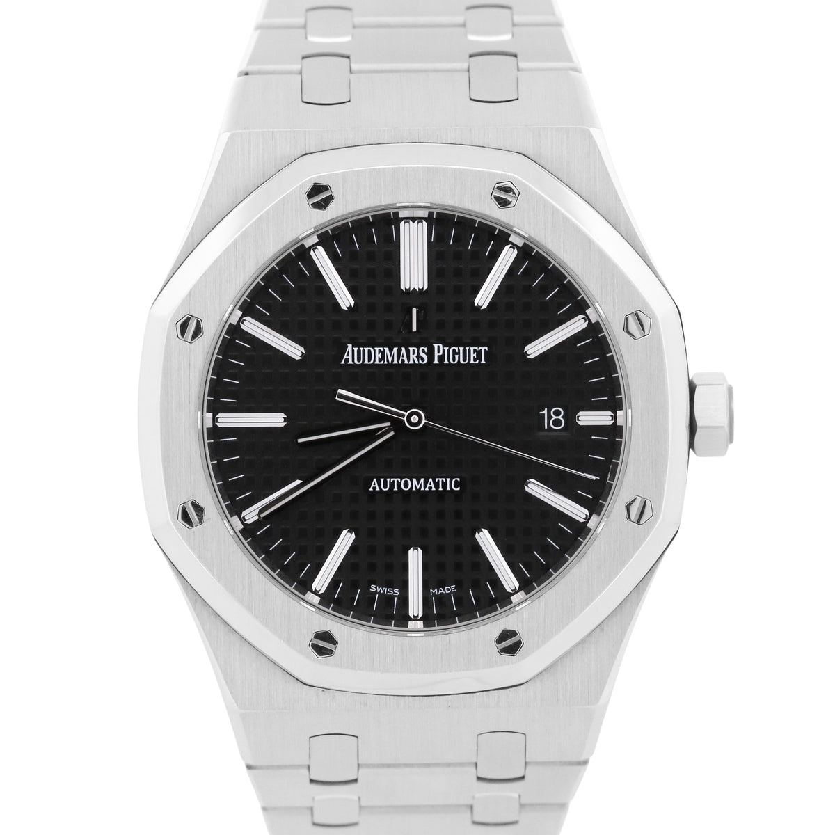 Audemars Piguet Royal Oak 15400ST.OO.1220ST.01 Black 41mm Stainless Steel Watch
