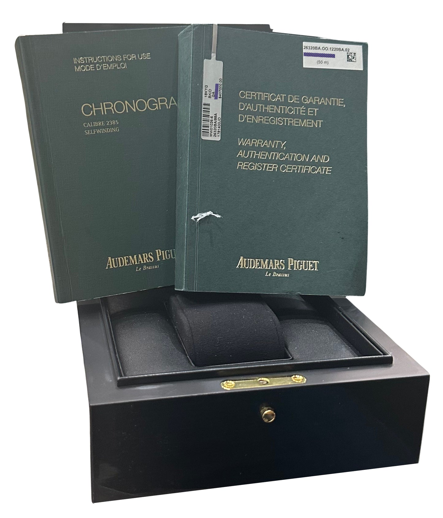 PAPERS Audemars Piguet Royal Oak Chrono 41mm BLUE 18K 26320BA.OO.1220BA.02 BOX