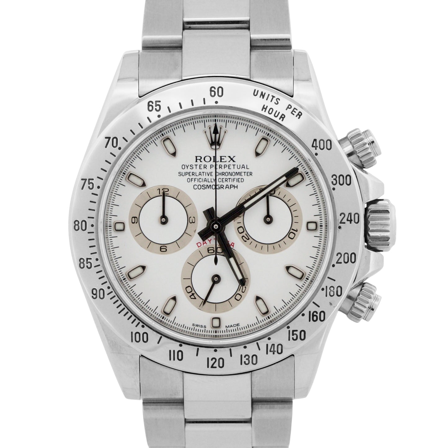 Rolex Daytona Cosmograph WHITE Stainless Steel APH DIAL Chronograph 40mm 116520