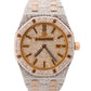 Audemars Piguet Royal Oak PAVE DIAMOND 18K Rose Gold Steel 33mm Watch 67650SR