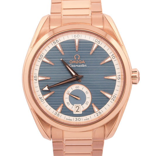 2025 PAPERS Omega Seamaster Aqua Terra BLUE 18K 41mm 220.50.41.21.03.001 BOX