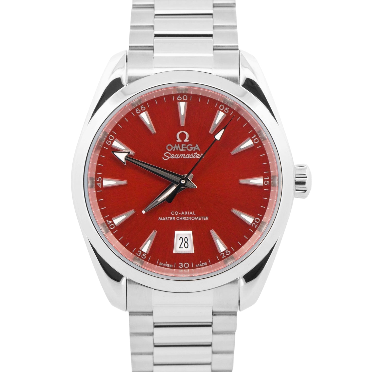 2024 PAPERS Omega Seamaster Aqua Terra Shades RED 38mm 220.10.38.20.13.003 BOX