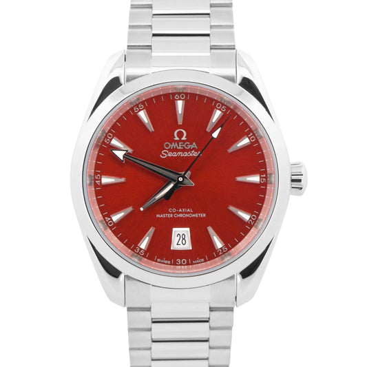 2024 PAPERS Omega Seamaster Aqua Terra Shades RED 38mm 220.10.38.20.13.003 BOX