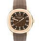 PAPERS Patek Philippe Aquanaut 40.8mm BROWN 18K Rose Gold Rubber 5167R BOX
