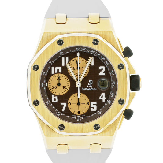 PAPERS Audemars Piguet Royal Oak ARNOLD SCHWARZENEGGER 18k 42mm 26007BA BOX