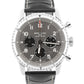 Breitling Aviator AB0119 B01 Chronograph Rhodium Leather Steel 43mm Box Papers