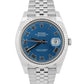 Rolex DateJust 41 AZZURRO BLUE ROMAN 18K Stainless Steel JUBILEE 41mm 126334