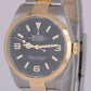 MINT PAPERS Rolex Explorer I Black Two-Tone Gold Steel 36mm 124273 Watch BOX