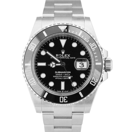NEW APRIL 2024 Rolex Submariner 41 Date Steel Black Ceramic Watch 126610 LN BOX