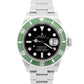 UNPOLISHED Rolex Submariner Date 40mm Kermit Green No-Holes Watch 16610 LV BOX