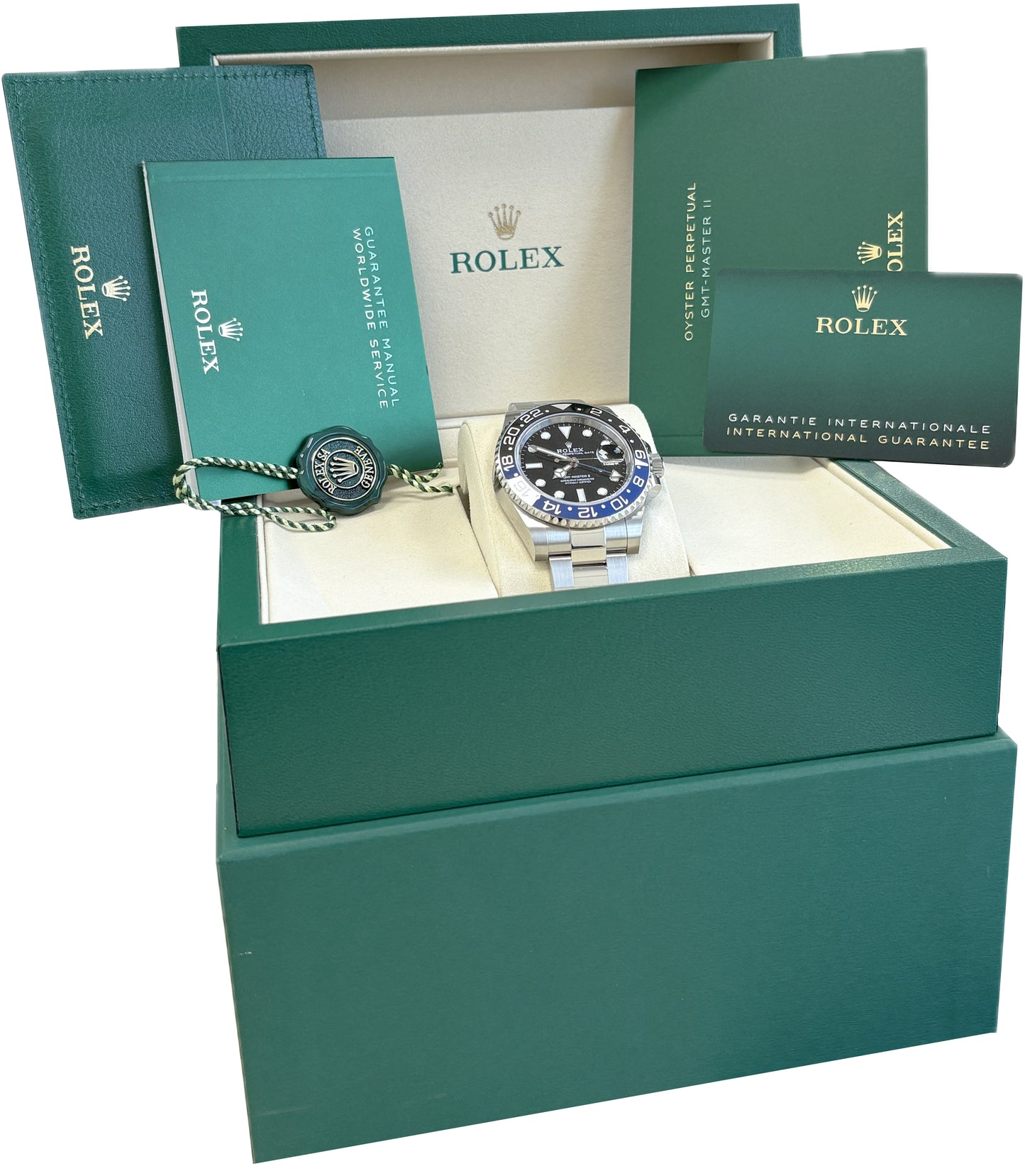NEW UNWORN 2025 PAPERS Rolex GMT-Master II BATMAN Oyster 40mm 126710 BLNR BOX