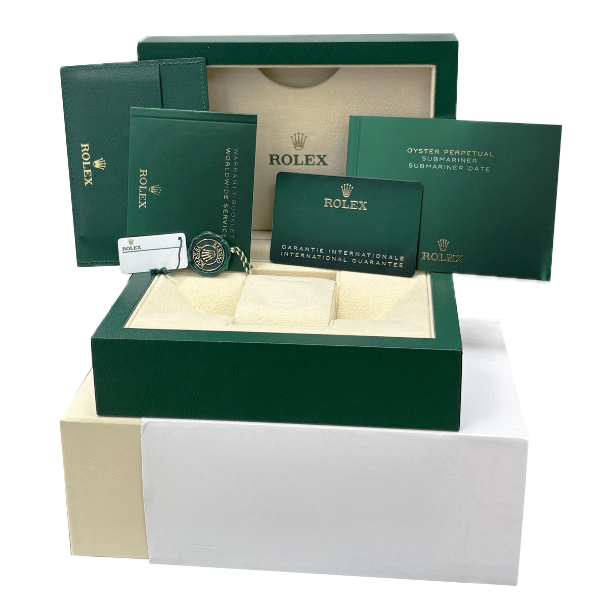 New Unworn Rolex Submariner 41mm Date Black Ceramic 126610 LN Watch Box Papers