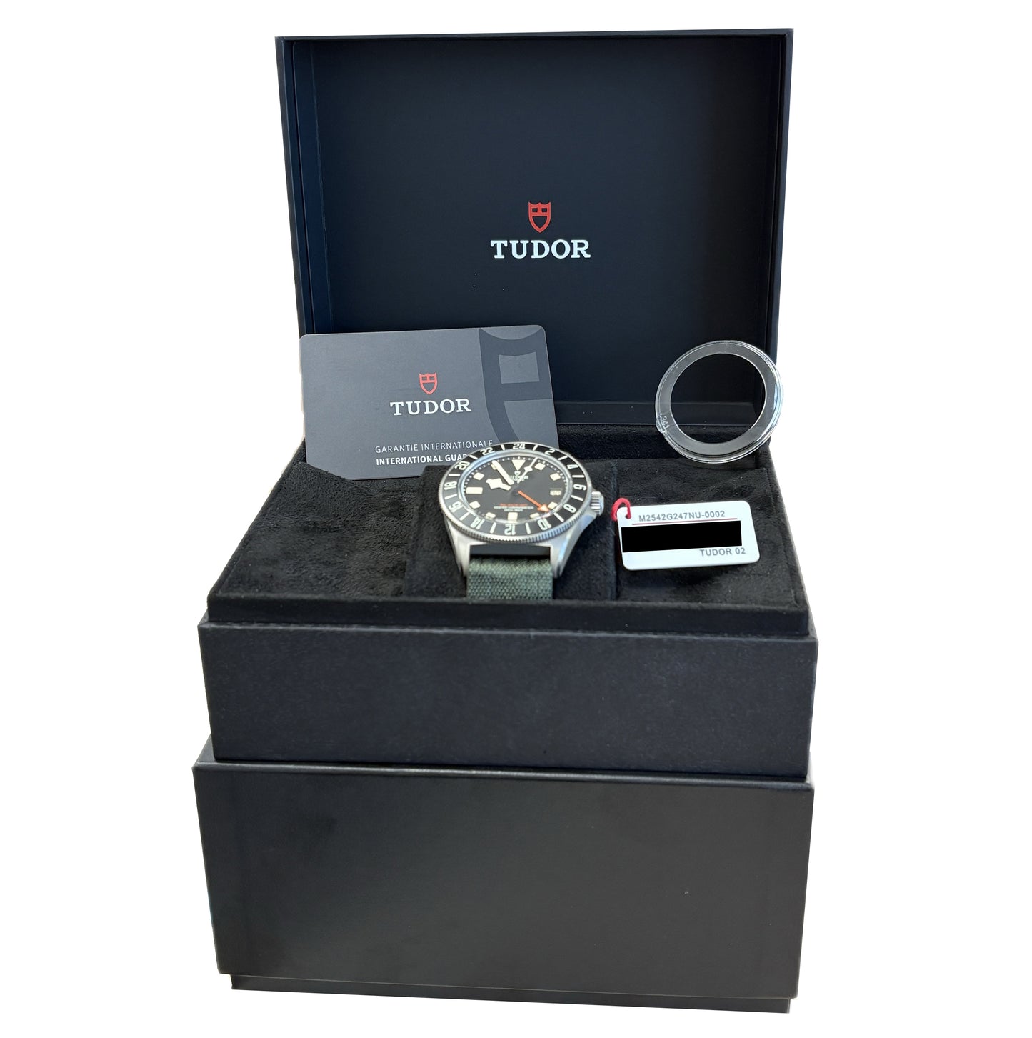 PAPERS Tudor Pelagos FXD GMT Black Titanium 2542G247NU 42mm Date Dive Watch BOX