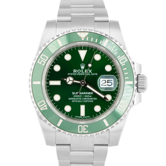 2020 NEW OLD STOCK Rolex Submariner Date FULL SET HULK Green Watch 116610 LV BOX