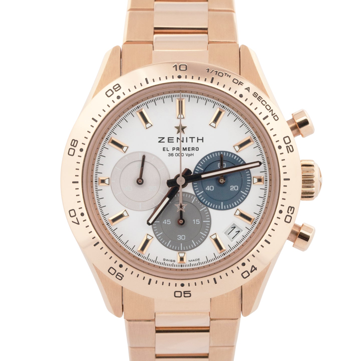 PAPERS Zenith Chronomaster Sport 18K ROSE GOLD 18.3101.3600/69.M3100 Watch BOX