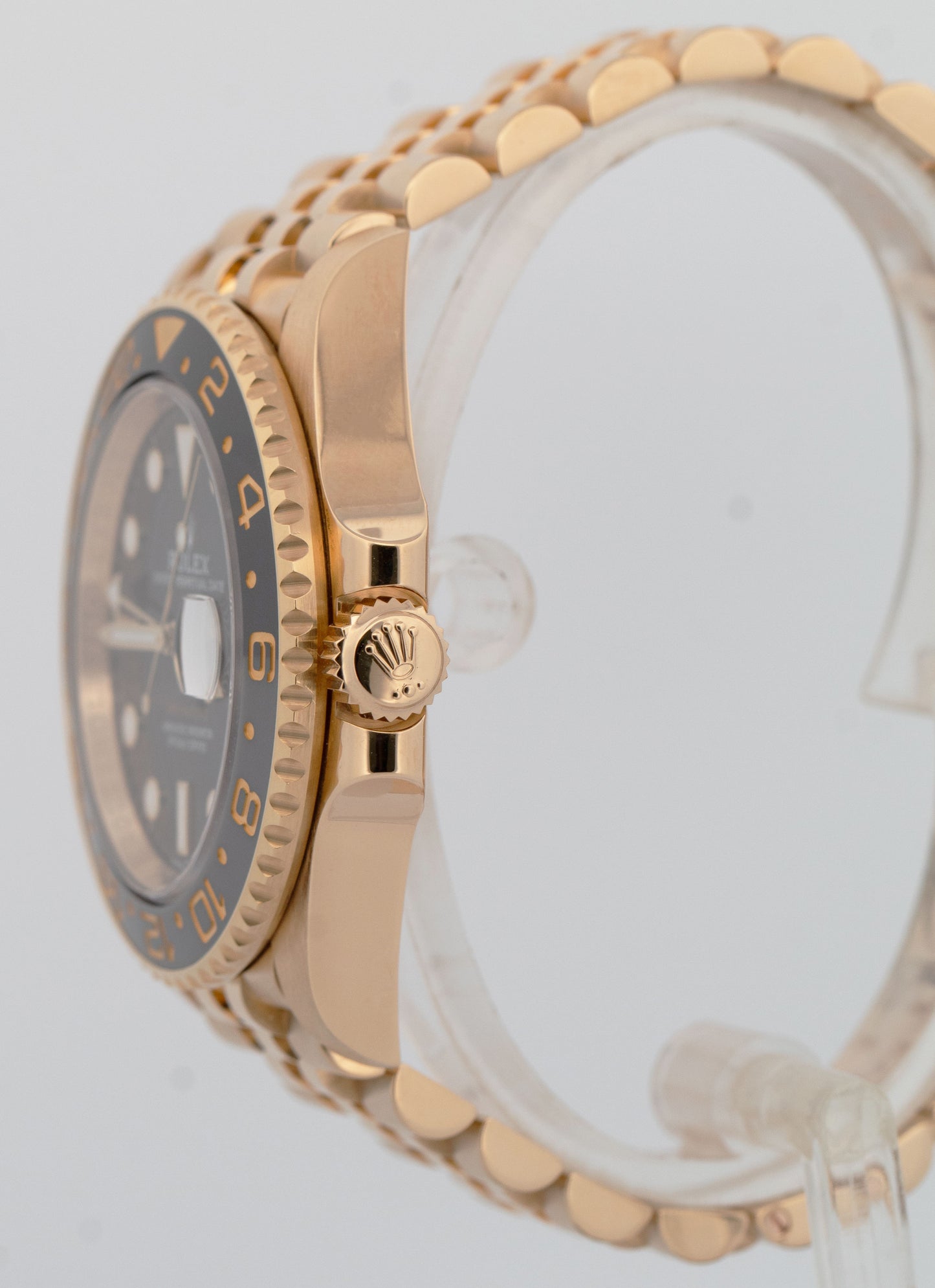 MINT 2023 PAPERS Rolex GMT-Master II Black 18K Gold JUBILEE 40mm 126718 GRNR BOX