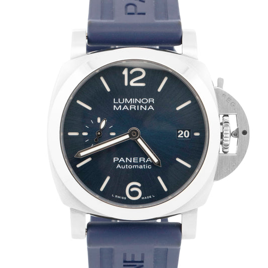 2022 PAPERS Panerai Luminor Marina Quaranta PAM01270 BLUE 40mm Date PAM 1270 BOX