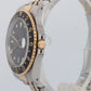 Rolex GMT-Master Black 40mm Two Tone 18K Yellow Gold JUBILEE Date Watch 16753