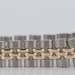 Ladies Rolex Oyster Perpetual Date 26 BLUE Yellow Gold Fluted JUBILEE 6917 Watch