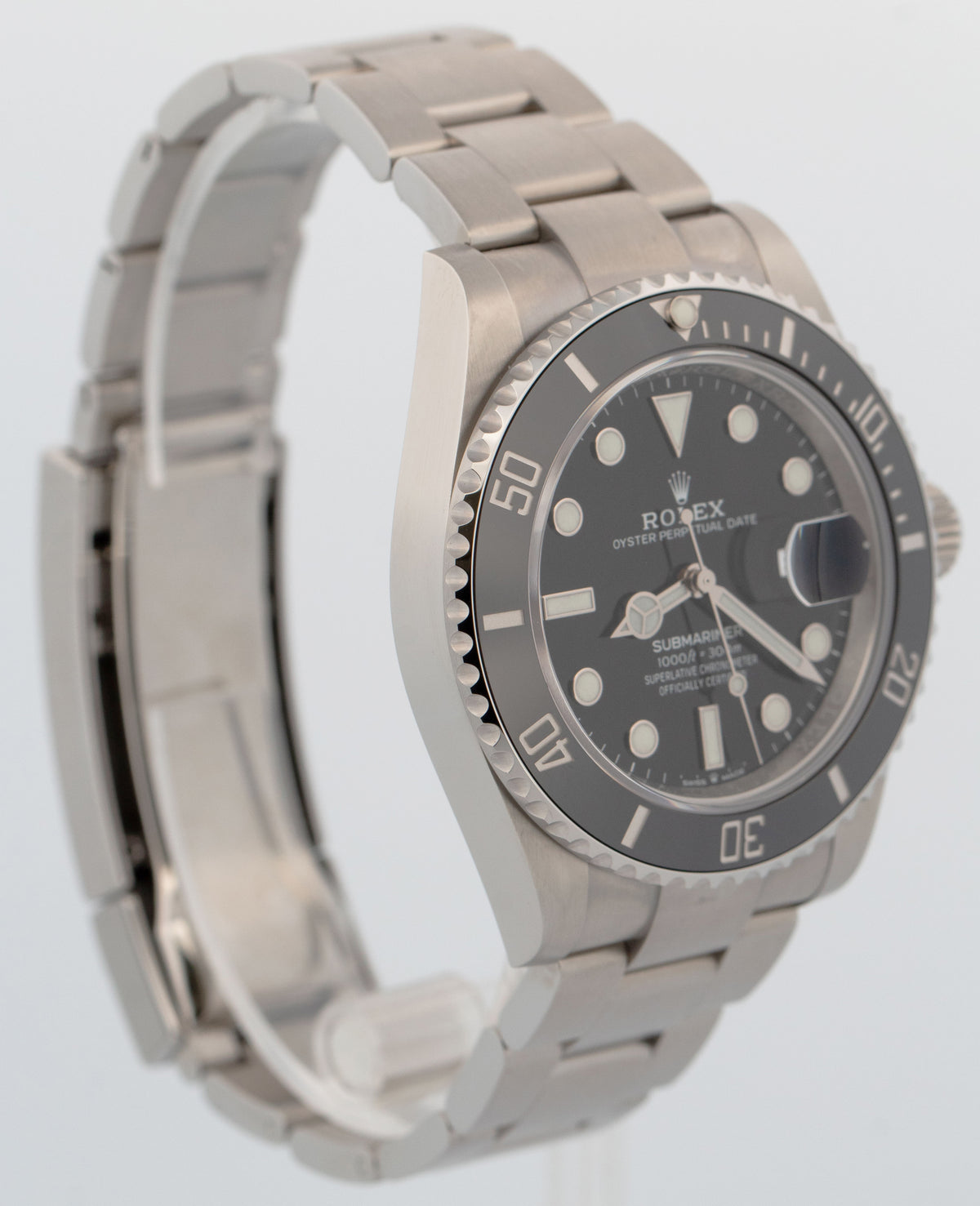 New Unworn Rolex Submariner 41mm Date Black Ceramic 126610 LN Watch Box Papers