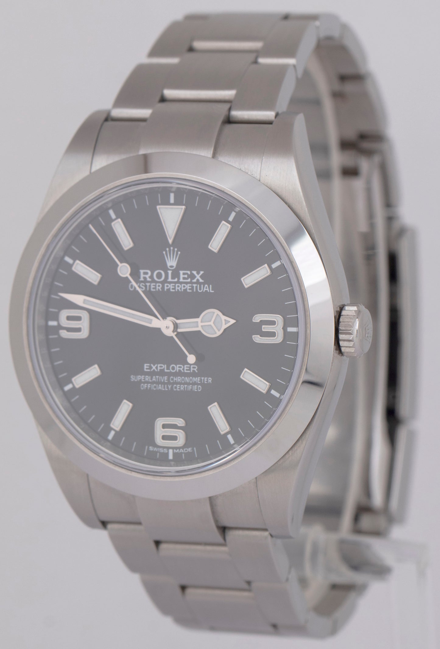 MINT UNPOLISHED Rolex Explorer I MK2 39mm Stainless Steel 3-6-9 Watch 214270