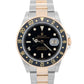 PAPERS Rolex GMT-Master II Black 18K Gold Two Tone Oyster 40mm 16713 Watch BOX