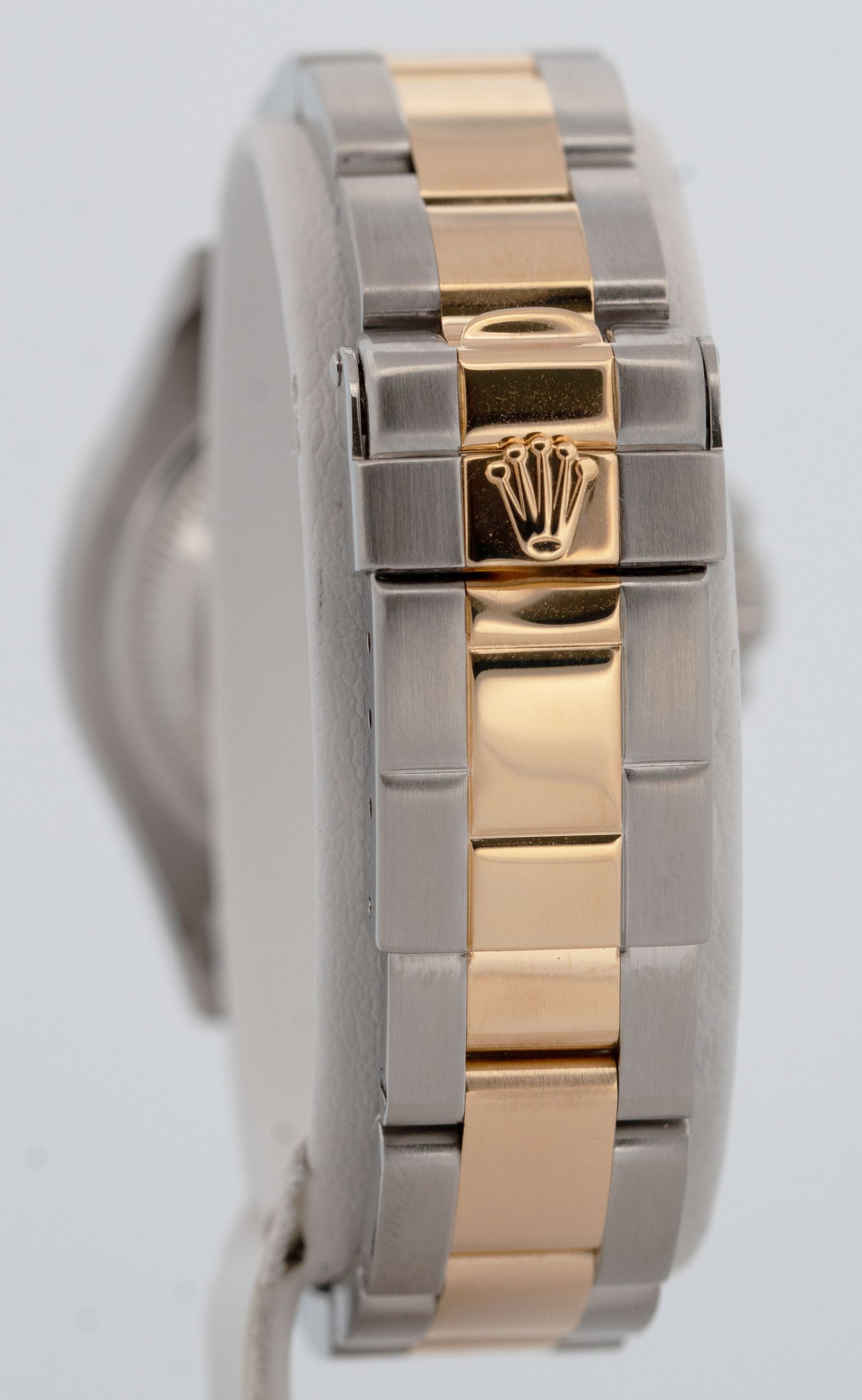 Ladies Rolex Yacht-Master 29mm 69623 White 18K Yellow Gold Steel Date Dive Watch