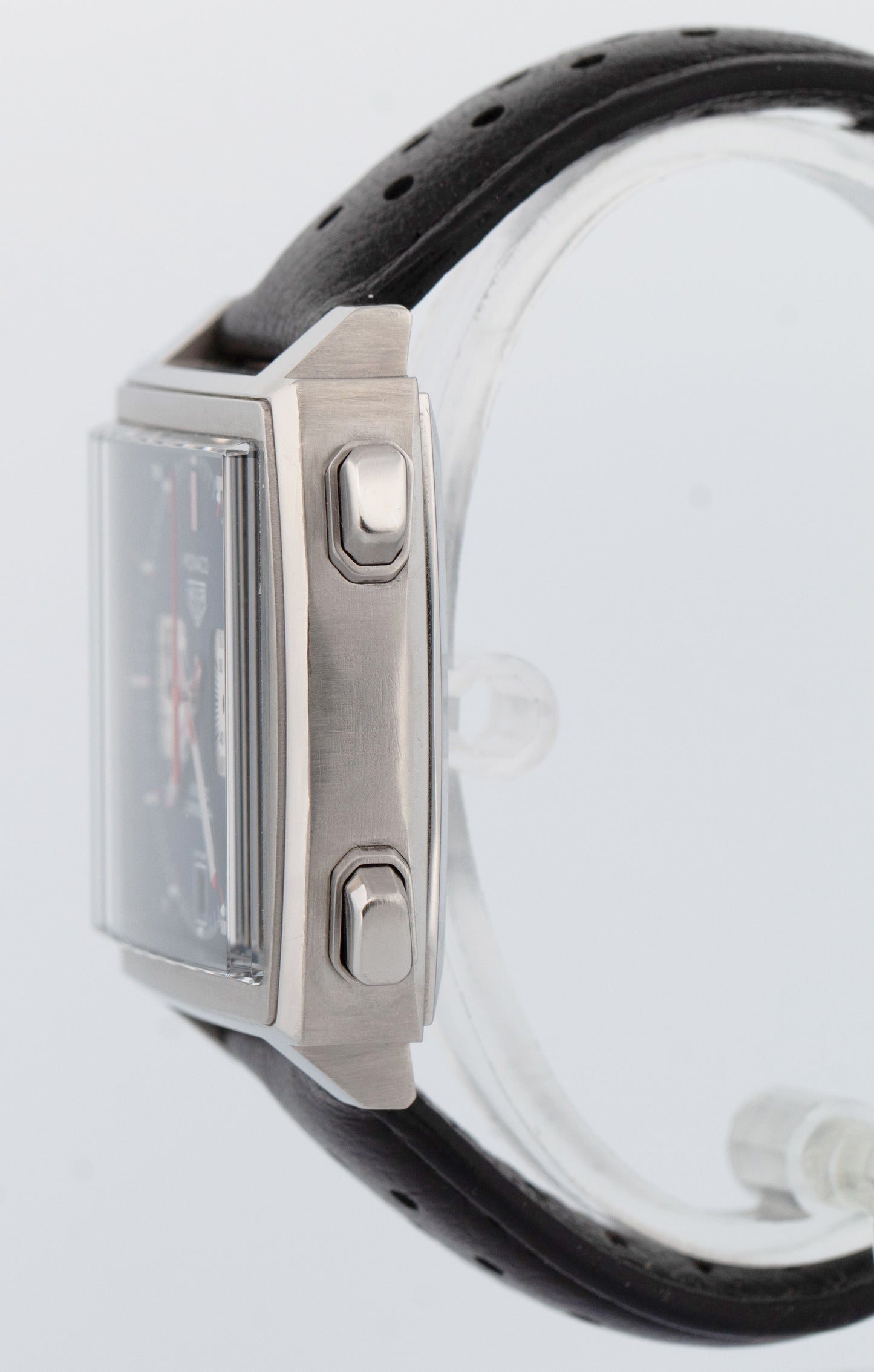 Tag Heuer Monaco CAW211P Steve McQueen Blue Leather Steel 39mm Date Watch BOX