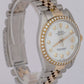 Rolex DateJust 36mm MOP DIAMOND 18K Gold Two-Tone Stainless Steel Watch 16013