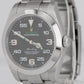 MINT PAPERS Rolex Air-King 40mm Green Black 3-6-9 Steel Arabic 116900 Watch BOX