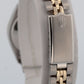 Ladies Rolex Date 26mm White DIAMOND Two-Tone JUBILEE Gold Fluted 6517 Watch