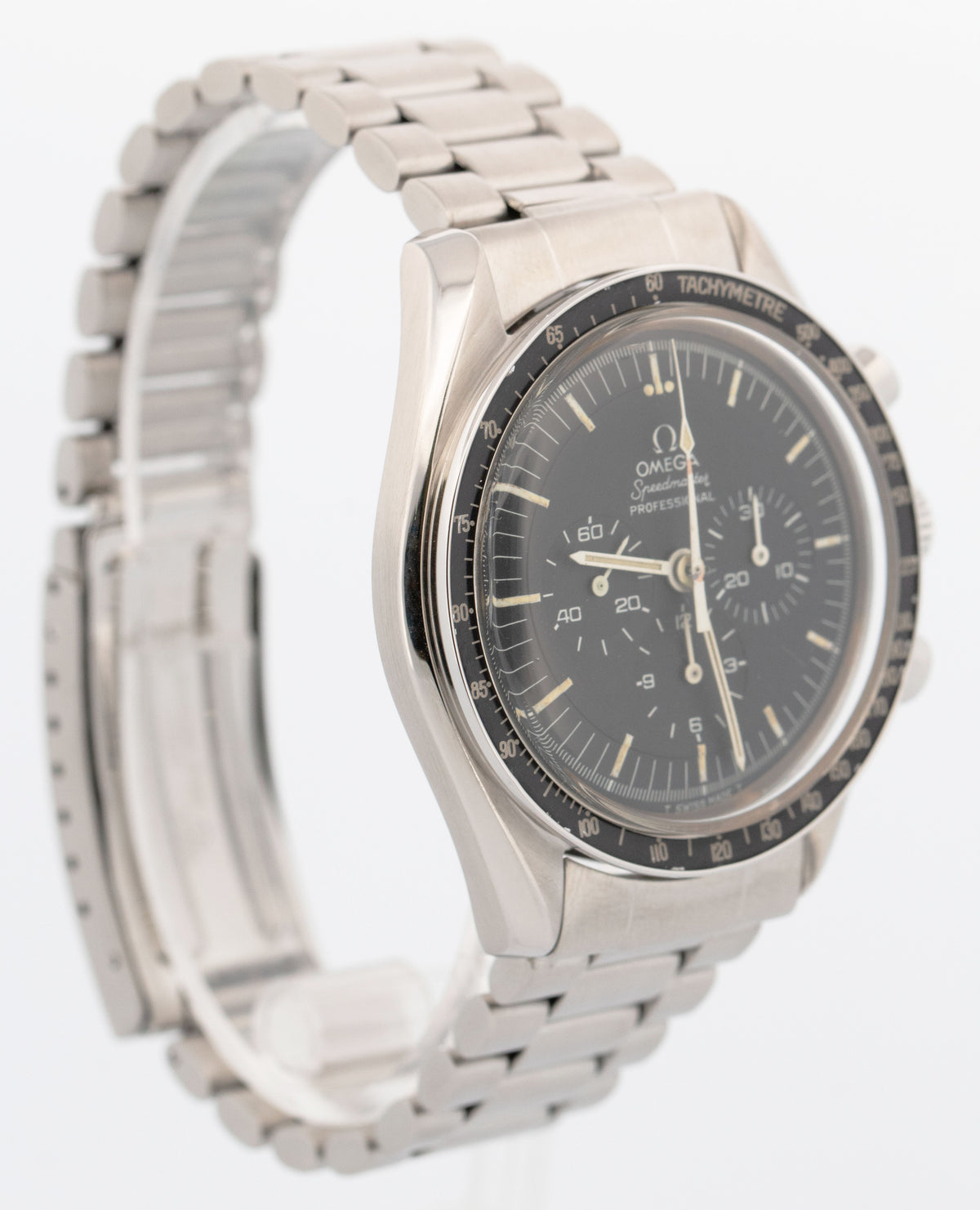 Omega Speedmaster Professional 145.022 42mm Stainless Manual Wind Hesalite Watch