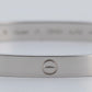 MINT PAPERS Cartier LOVE Bracelet Size 21 Solid 18K White Gold AU 750 BOX